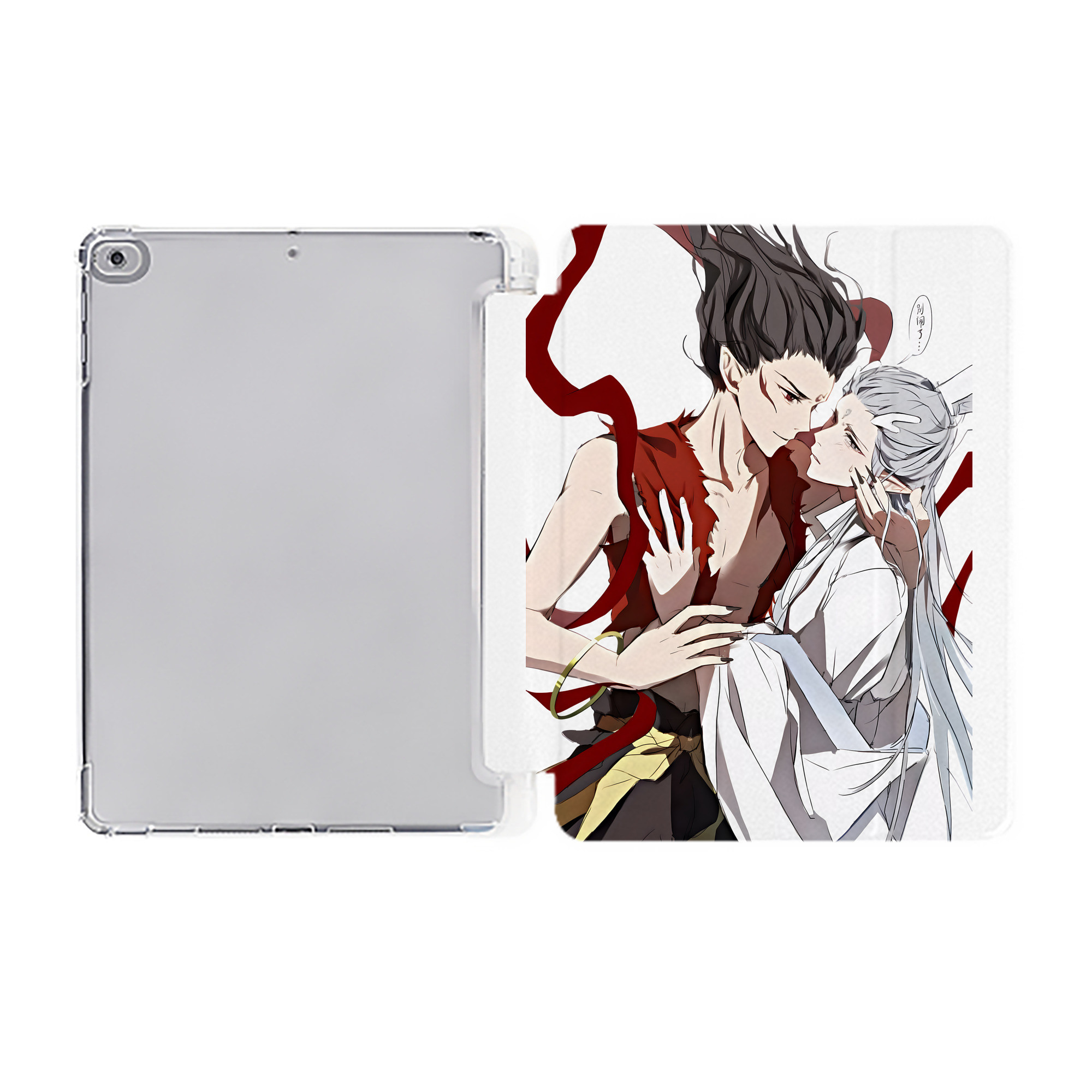 （画像用） Ne Zha 2 ナタ 魔童の大暴れ IPad ケース ペン収納付き 三つ折りスタンド PUレザー×シリコン 対応機種9.5/10.5/10.9インチ